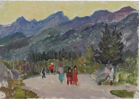 Якобсон Александра Николаевна. Алтай. На смотровой площадке